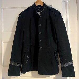 Rag and Bone Black Military-Style Jacket - Size 2